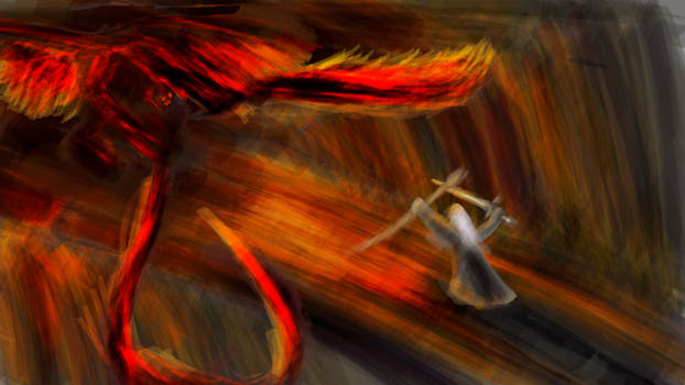 Gandalf vs Balrog(Speed Paint)