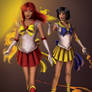 Commission - Sailor Sun + Io