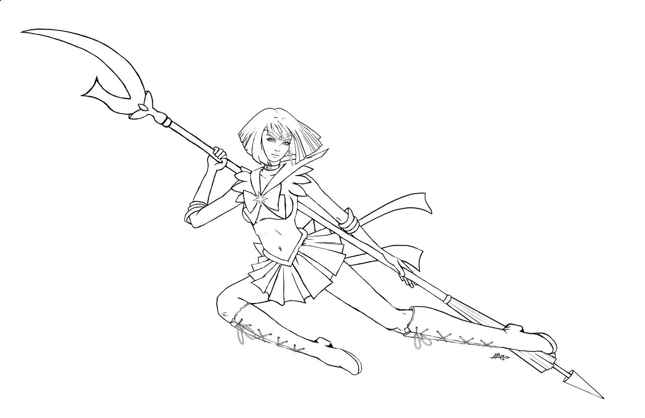 Sailor Saturn - lineart
