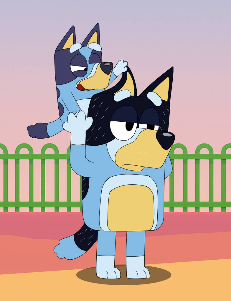 Bluey Bandit Computer Bluey and Bandit by Lxrd-Zaltus on DeviantArt