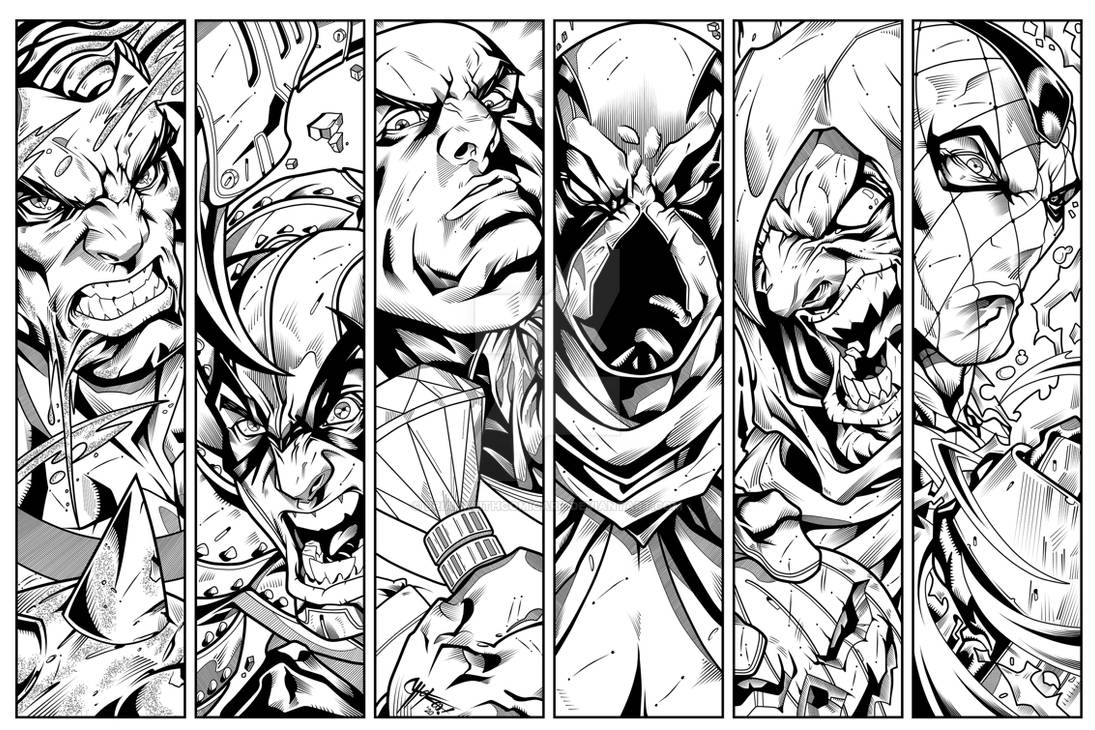 Villians 03 (INKS) by on DeviantArt