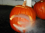 steaming halo pumpkin by Nick004