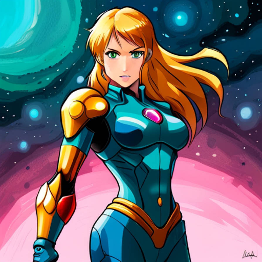 AI Drawn Samus Aran by DrawinUnicorn on DeviantArt