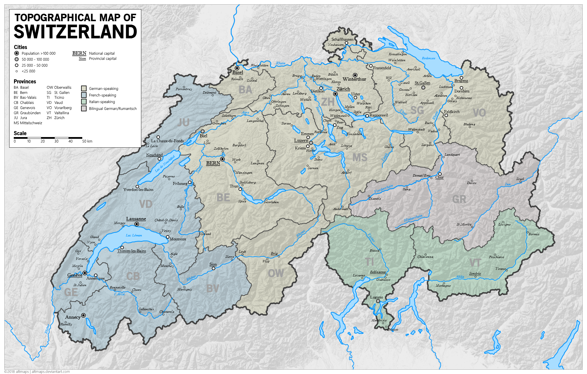 A Greater (and reorganized) Switzerland