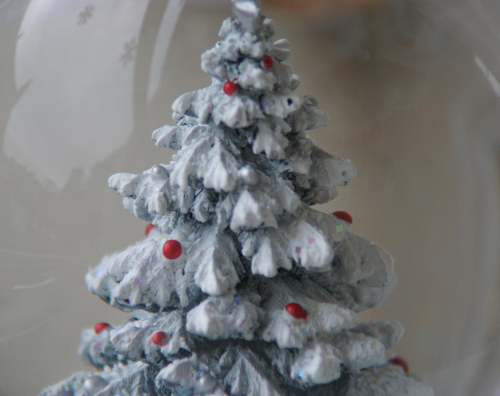 Christmas Tree in a Snow Globe