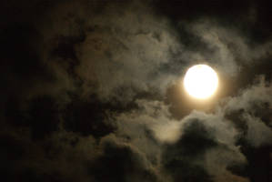 Moon Through Clouds