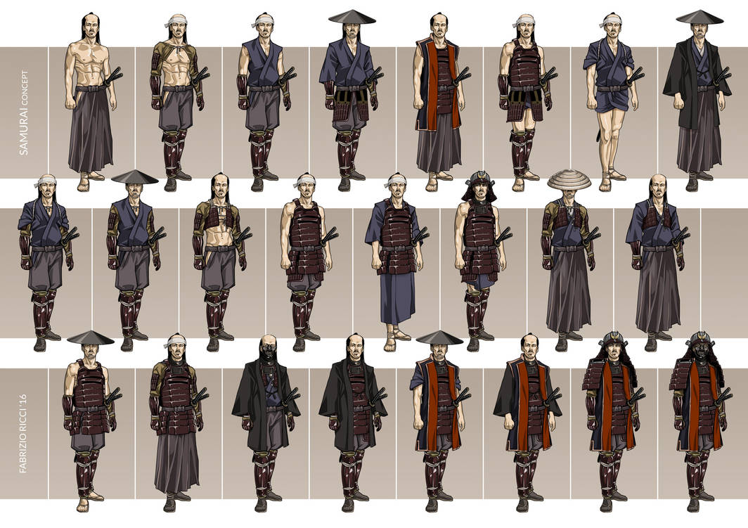 Samurai Parallel All Races Samurai concept by LazarusClortho on DeviantArt