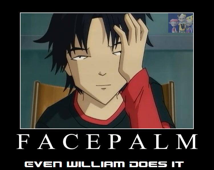 William facepalm