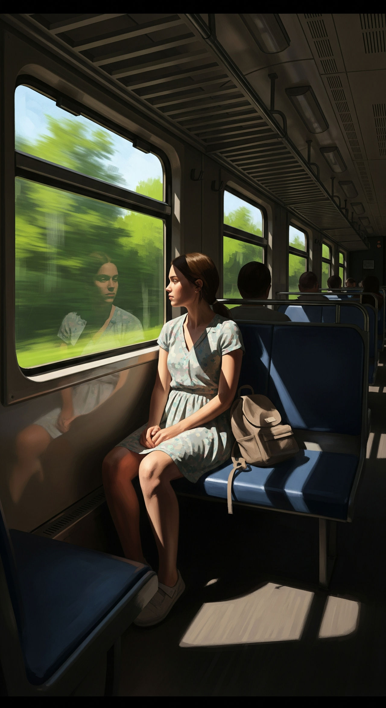 Deviantart Facetrain On the commuter train by SRezDan on DeviantArt