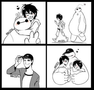 Baymax and Hamada brother