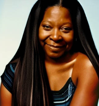 Whoopi Goldberg (w/ long straight hair)