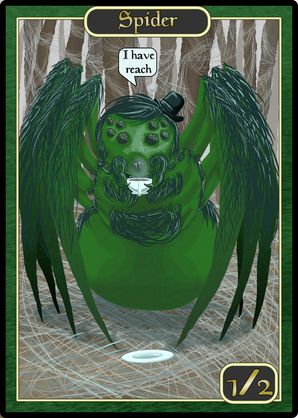 Mtg Spider Creature Token by Mroilman on DeviantArt