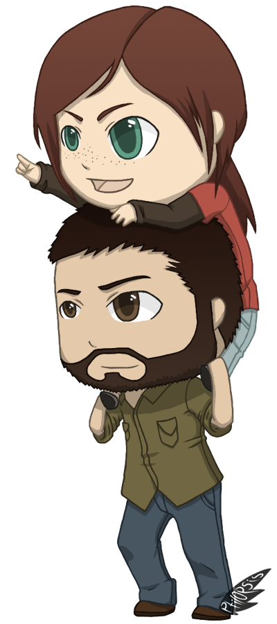 Joel, Ellie and Tommy by CaiPott on DeviantArt