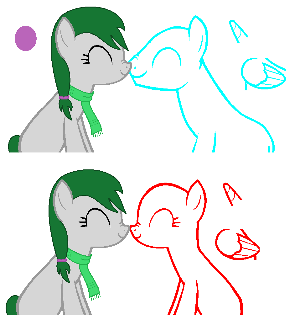 Special somepony for Brushstroke Shimmer