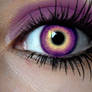 purple yellow eye