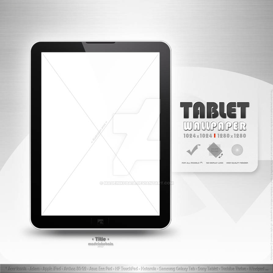 my tablet wallpaper presentation - version 2 by MadeInKobaia on DeviantArt