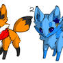 3 Adoptable foxes