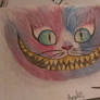 watercolor cheshire cat