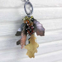 Falling leaves with gemstones