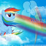 Rainbow Dash: Above the Clouds Wallpaper