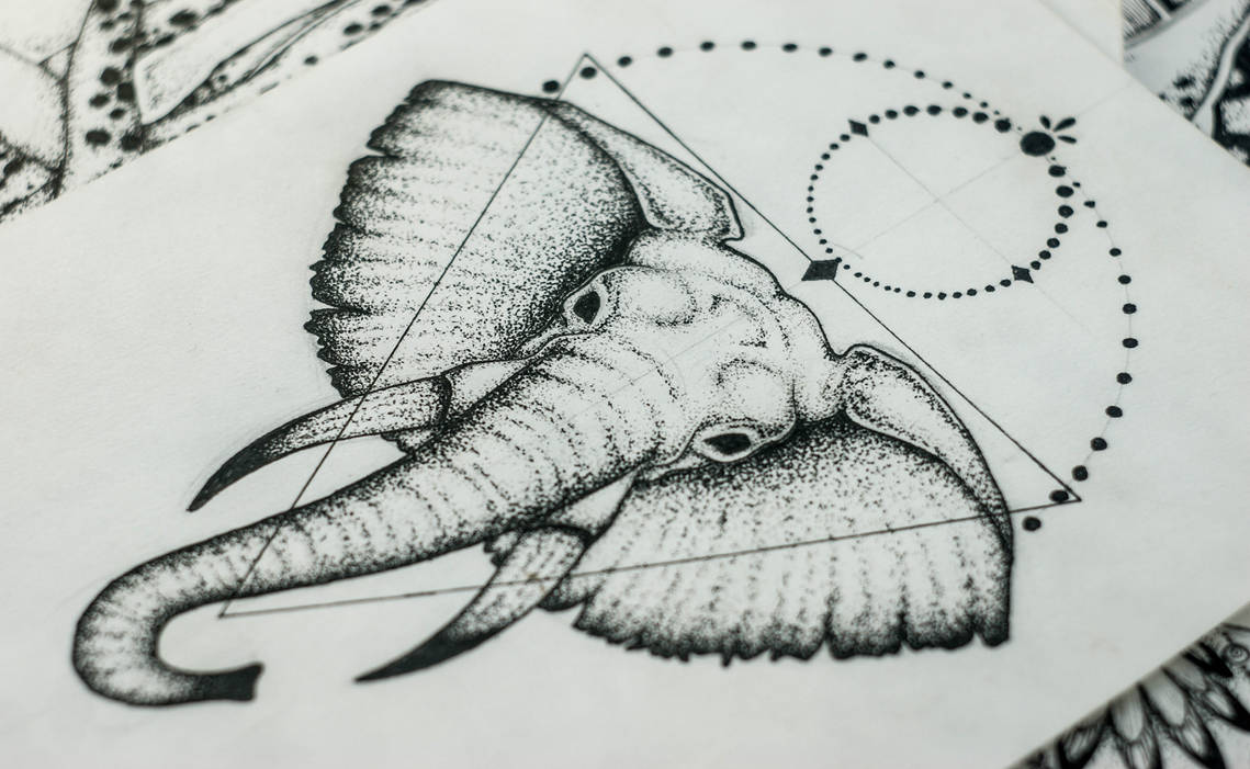 Tattoo art elephant by Askaraya on DeviantArt