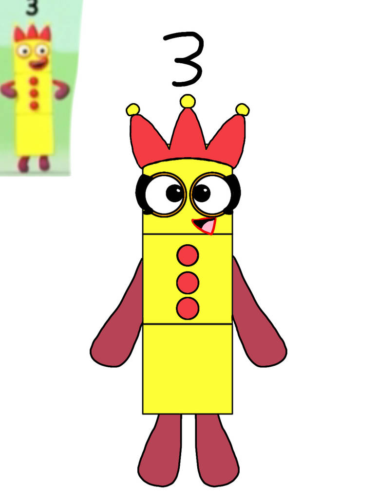 Numberblocks 3 Fanart by Fanny5NumberblockFan on DeviantArt