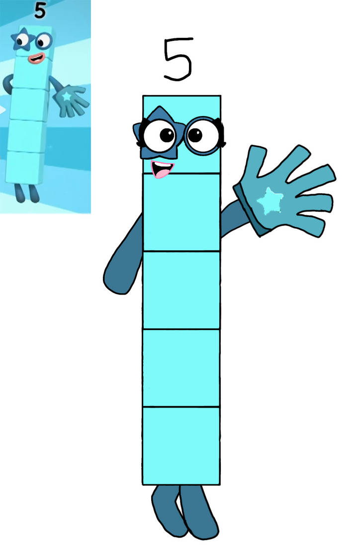 Numberblocks 5 Fanart by Fanny5NumberblockFan on DeviantArt