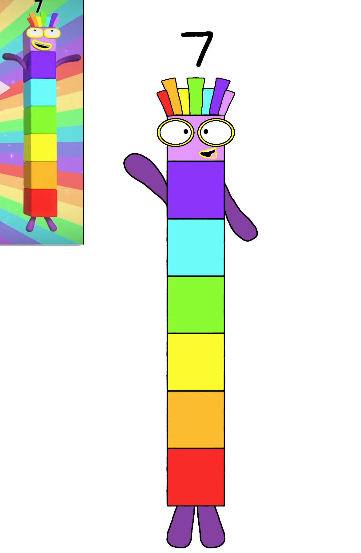 Number 7 Block Flickr Numberblocks 7 Fanart by Fanny5NumberblockFan on DeviantArt