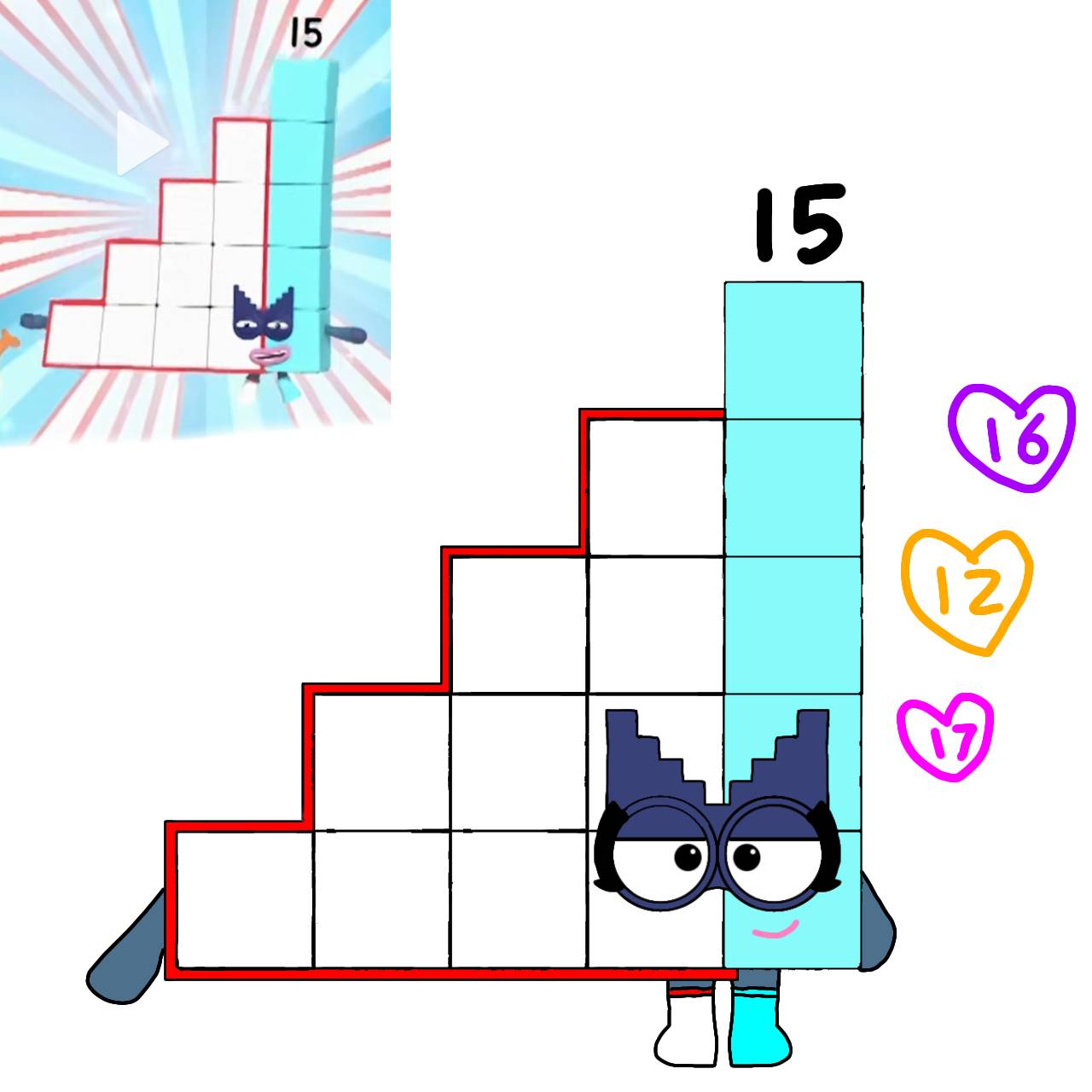 Numberblocks 15 Fanart by Fanny5NumberblockFan on DeviantArt