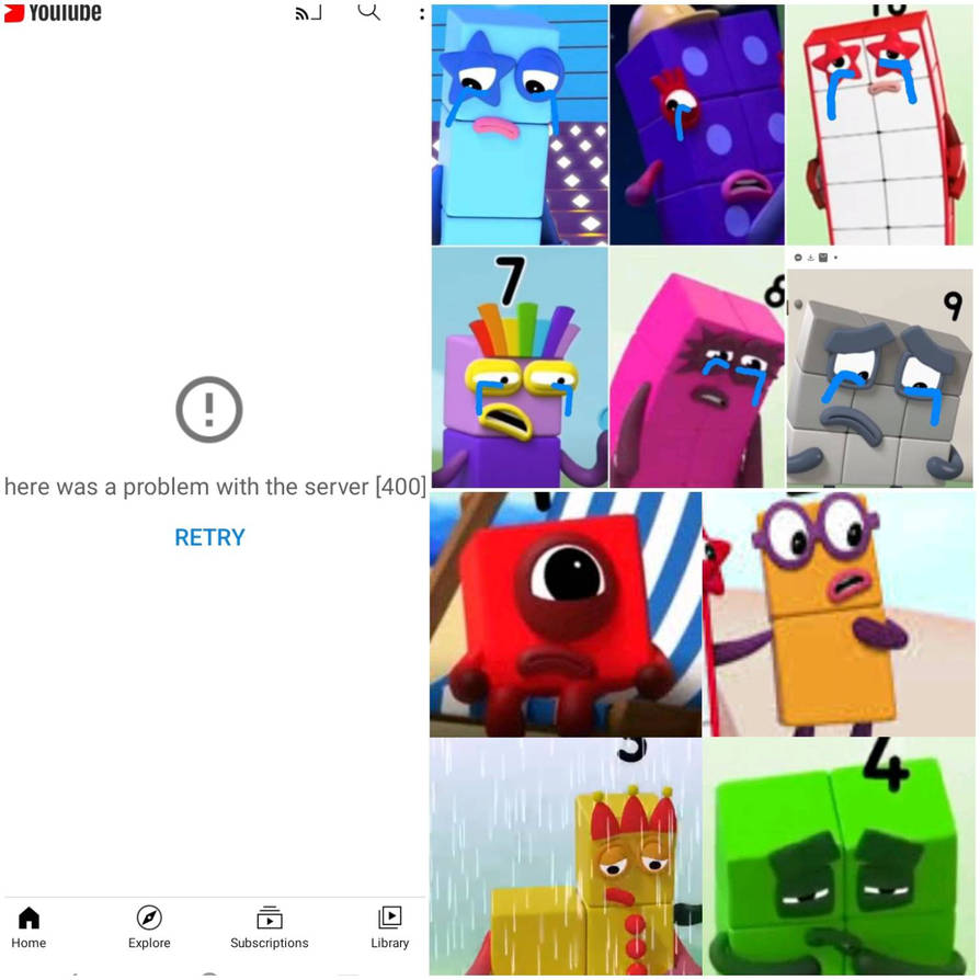 Numberblocks 1-10 Crying At YouTube Error by Fanny5NumberblockFan on ...