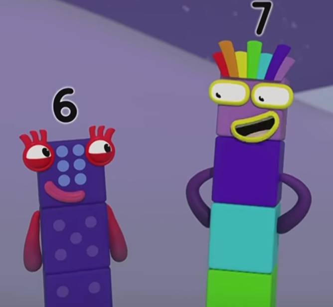 Number Blocks 6 Rig Numberblocks 6 happy at 7 (not a ship) by Fanny5NumberblockFan on ...