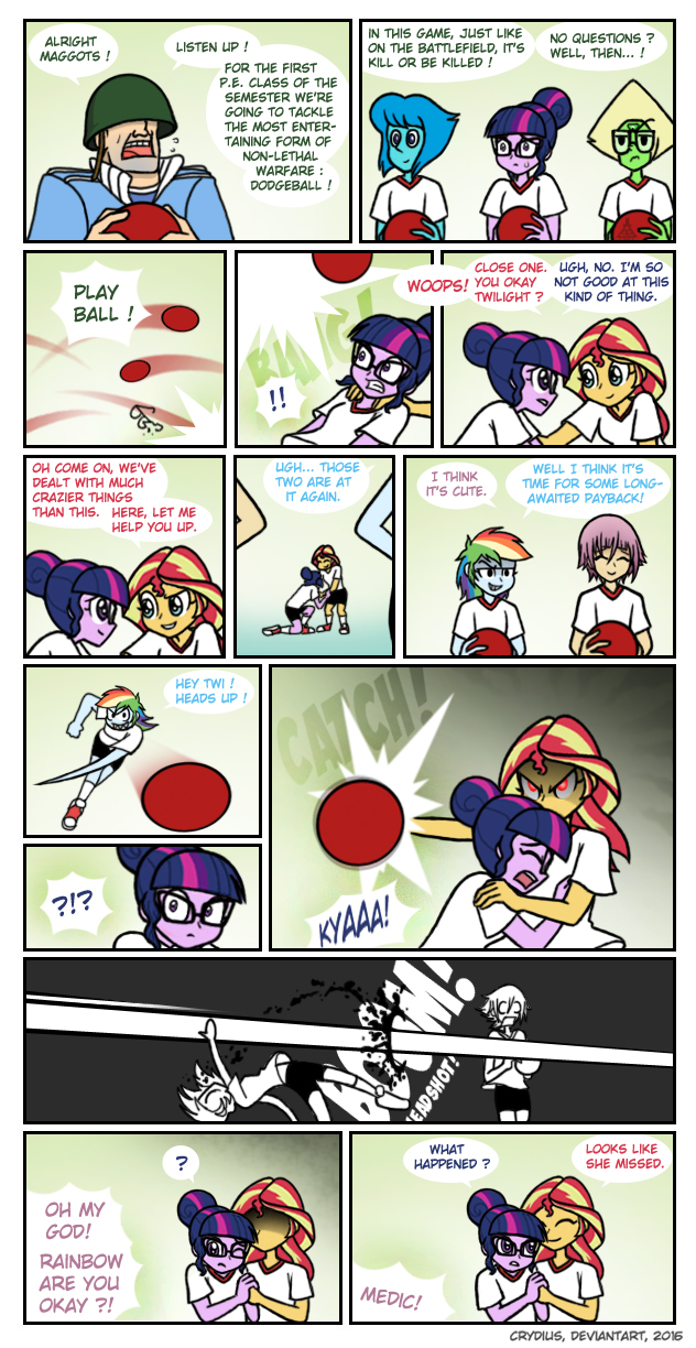 Canterlot High dodgeball