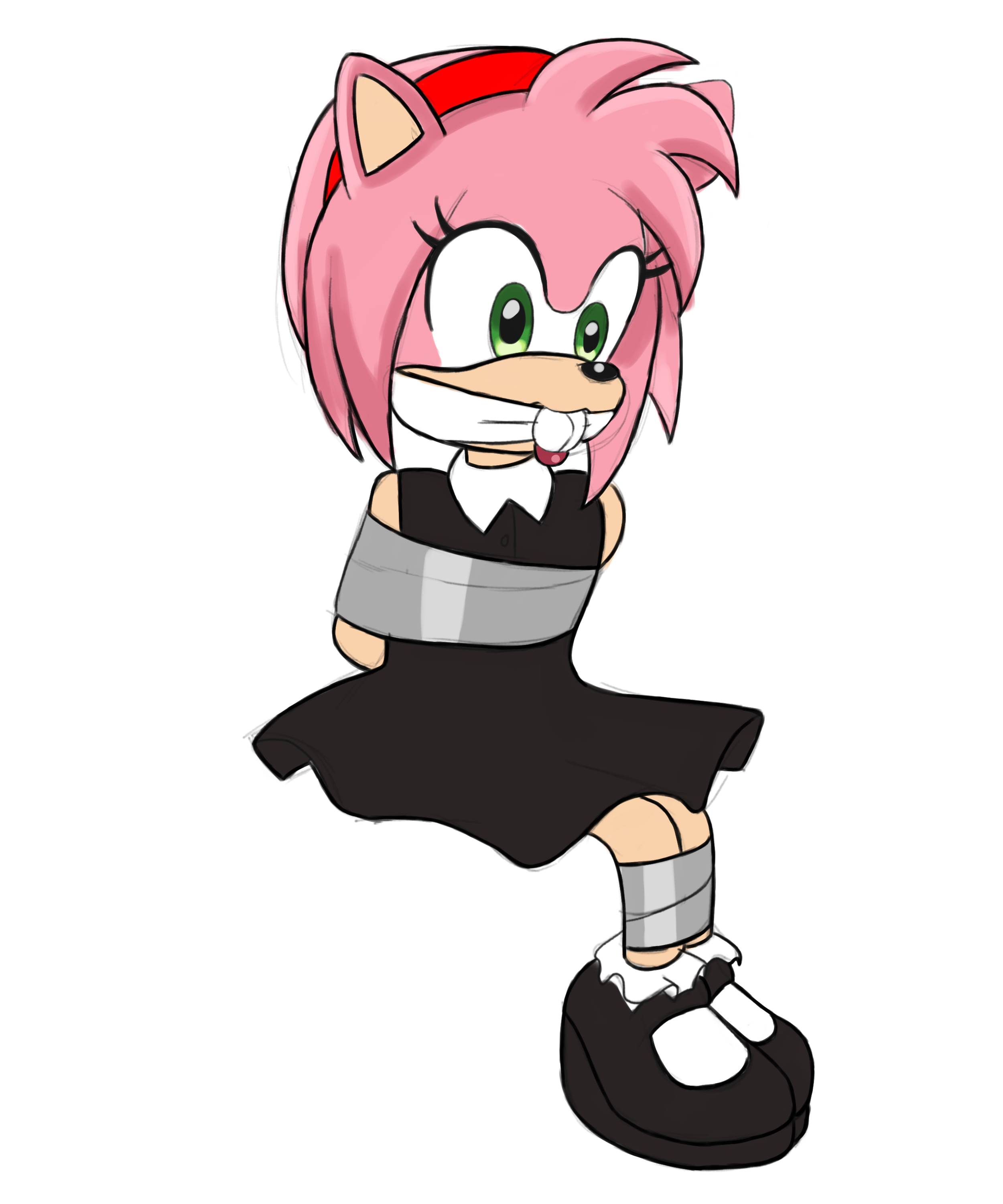 Amy Rose bound and gagged 2022 by CPUKnightX1 on DeviantArt