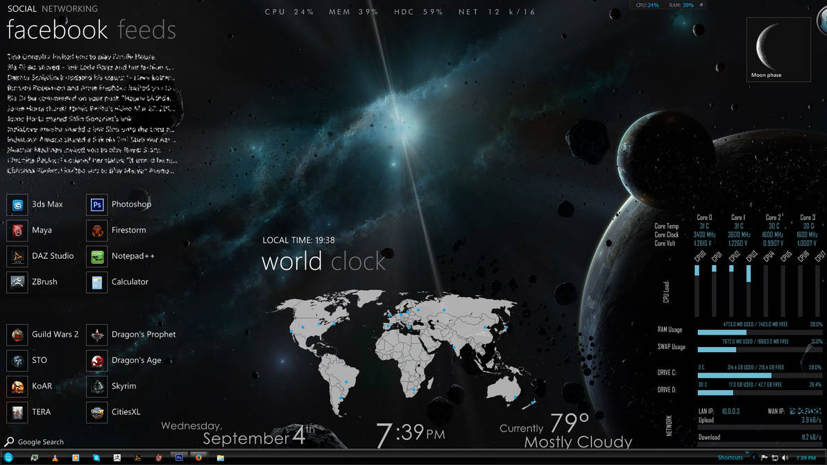Desktop 2013 September by Wolfhawk