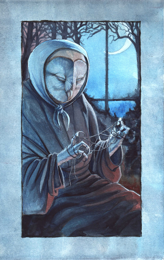 The Old Owl Woman by hibbary