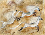 Cave Unicorns by hibbary