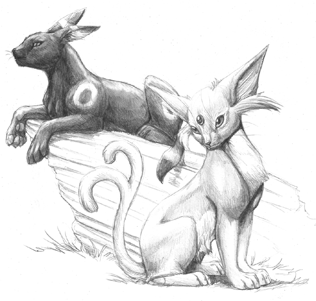 Umbreon and Espeon