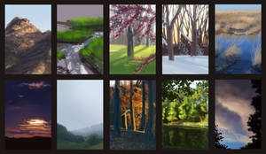 5 to 8 minute painting practice