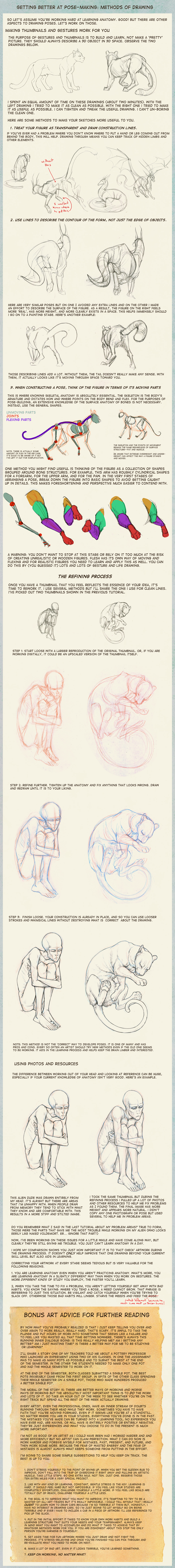 Poses: methods of drawing