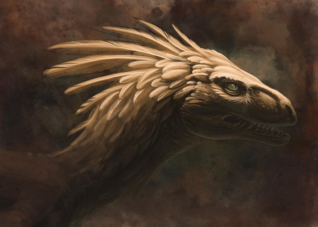 Golden Raptor by hibbary on DeviantArt