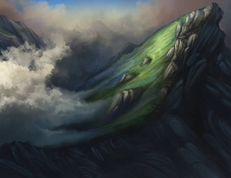 Smoking Mountain Speedpainting