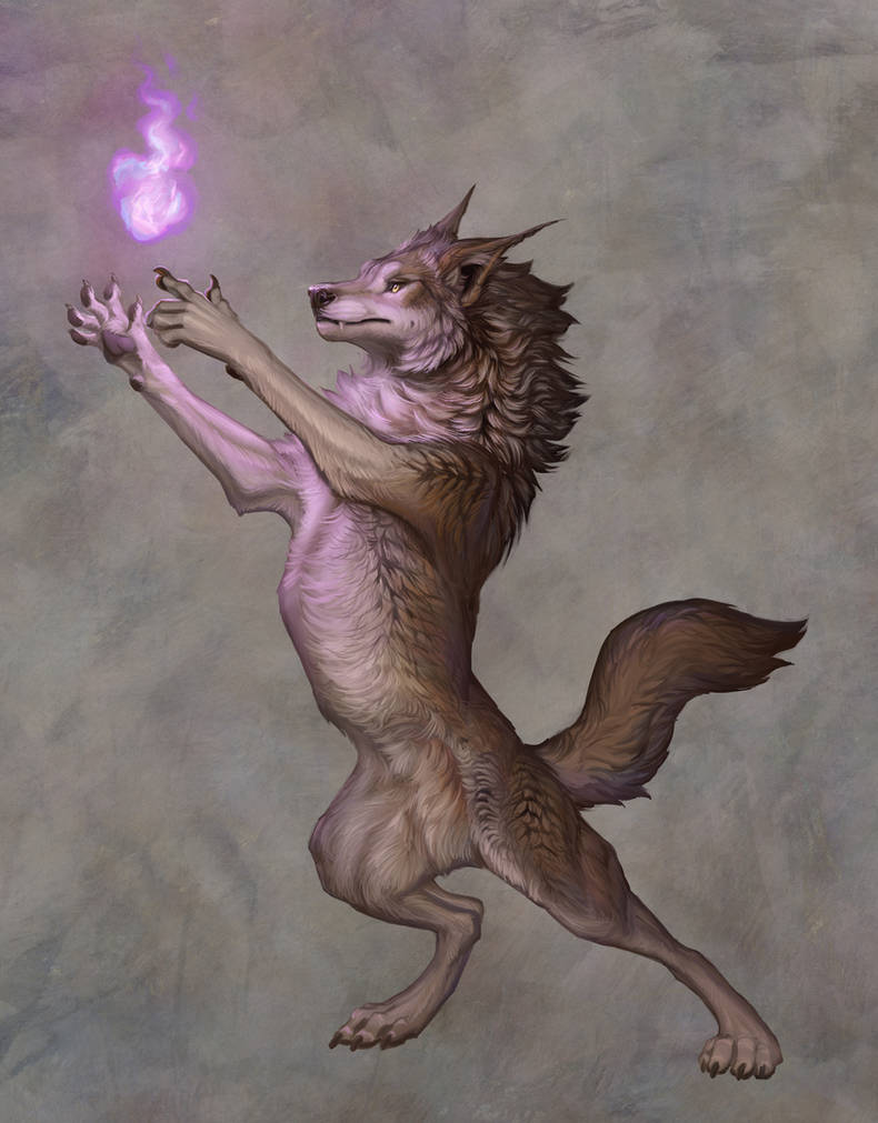 Fire Wolf by hibbary on DeviantArt