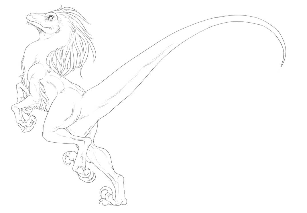 prancing raptor by hibbary on DeviantArt