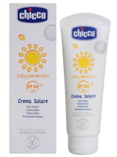 Spf крем для детей. Солнцезащитный крем Чикко. Chicco Baby moments солнцезащитный спрей SPF 50. Детский крем Чикко. Солнцезащитный крем SPF 50 для детей 0+.