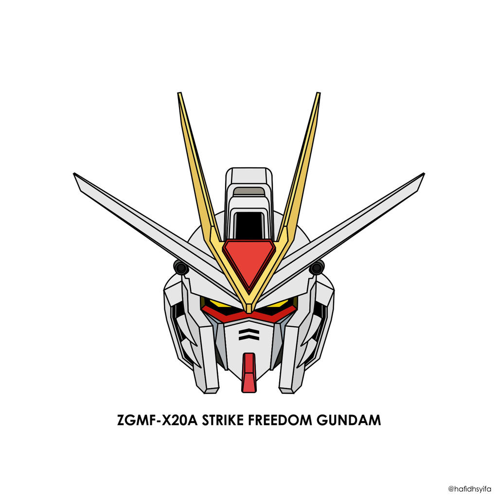 Strike Freedom Line Sticker Strike Freedom Head Color by hafidhsyifa on DeviantArt
