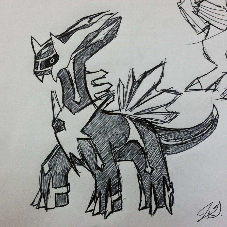 Dialga Pen Drawing by Kacheechu on DeviantArt