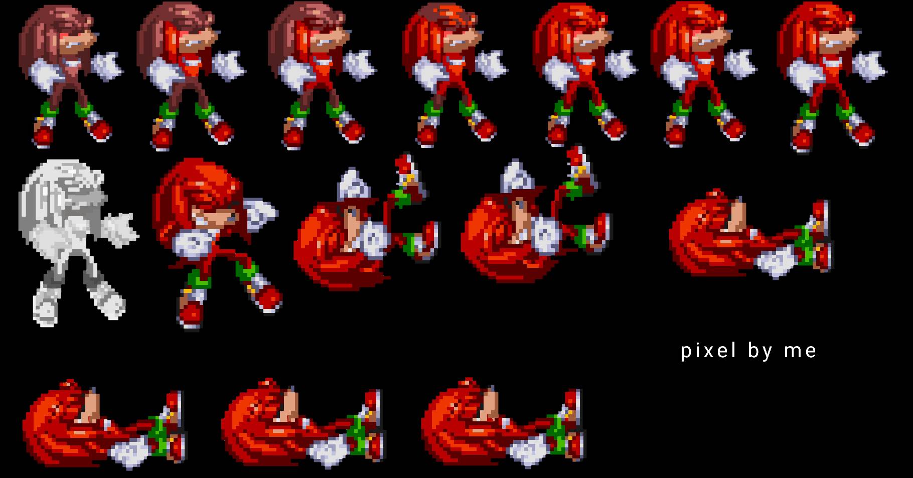 Knuckles.exe to Knuckles the edchena by sagalights on DeviantArt