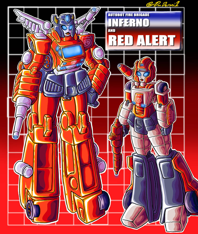 Red Alert Tf tf fem AU Inferno and Red Alert by Dooderoni on DeviantArt