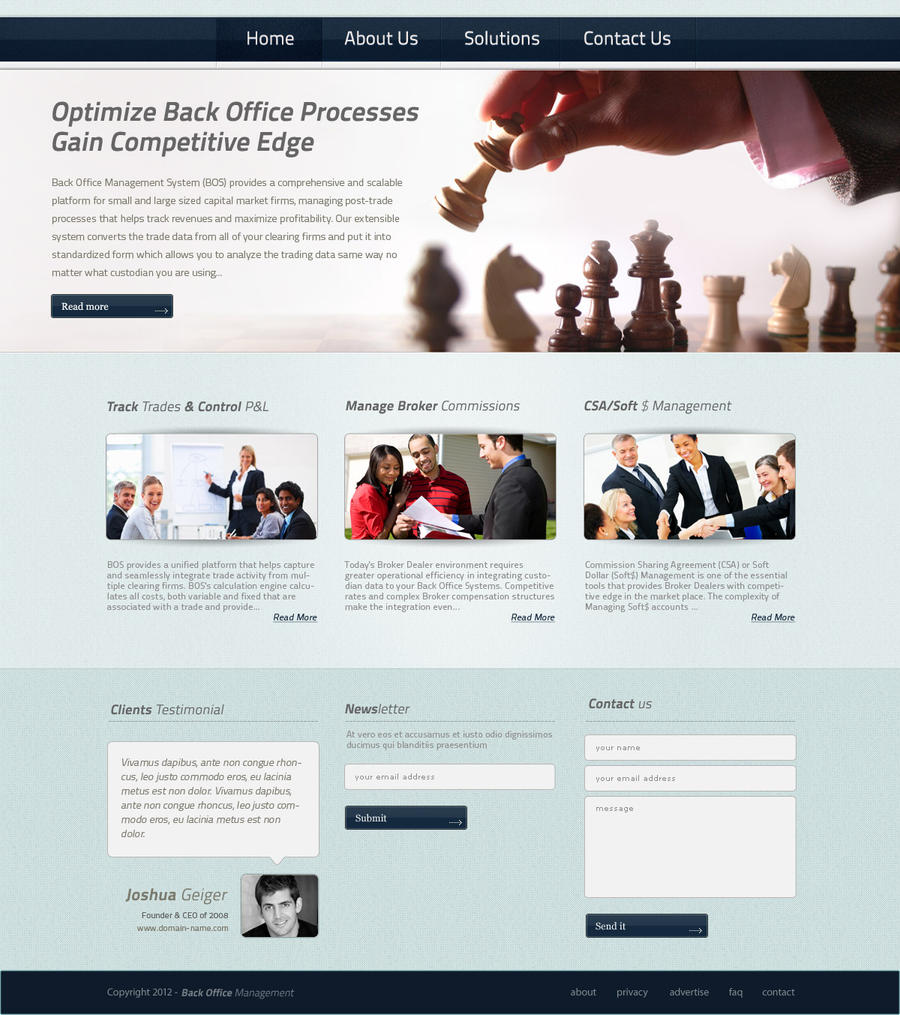 Web Template - Backoffice by hifidesigner on DeviantArt