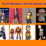 Top 10 Characters I like but Everybody hated them!